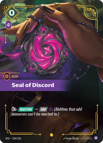 Riftbound Spiritforged 234/221 Seal of Discord (Showcase)