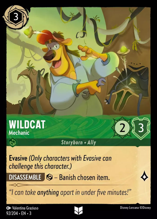 Lorcana Into the Inklands 092/204 Wildcat Mechanic