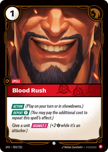Riftbound Spiritforged 003/221 Blood Rush