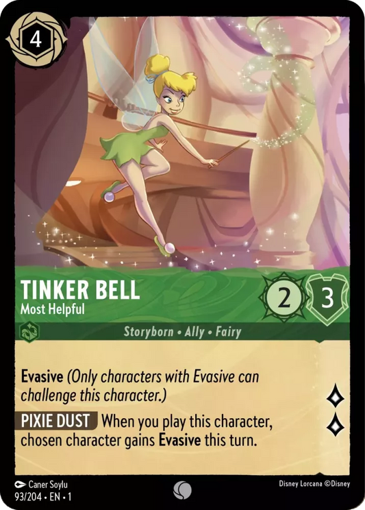 Lorcana The First Chapter 093/204 Tinker Bell Most Helpful Foil