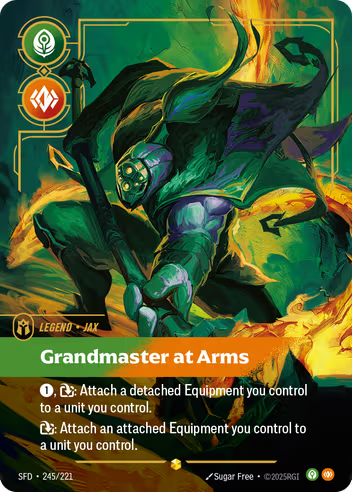 Riftbound Spiritforged 245/221 Jax Grandmaster at Arms (Showcase)