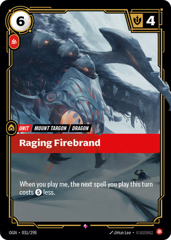 Riftbound Origins 031/298 Raging Firebrand