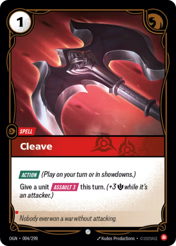 Riftbound Origins 004/298 Cleave Foil