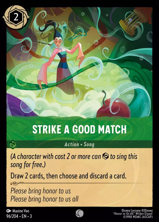 Lorcana Into the Inklands 096/204 Strike a Good Match