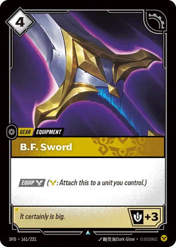 Riftbound Spiritforged 161/221 B.F. Sword