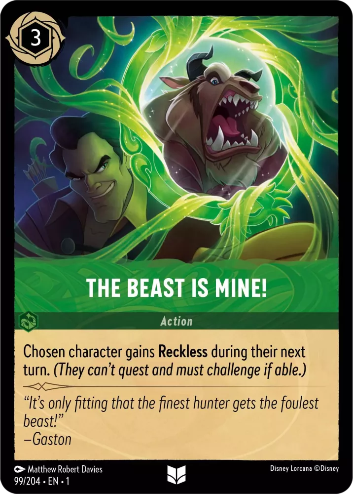 Lorcana The First Chapter 099/204 The Beast is Mine! Foil