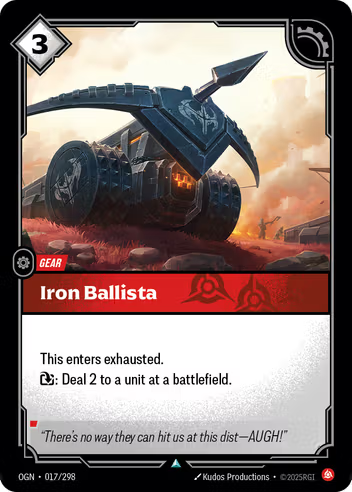 Riftbound Origins 017/298 Iron Ballista Foil