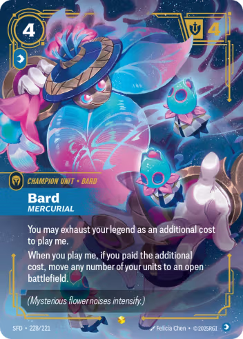 Riftbound Spiritforged 228/221 Bard Mercurial (Showcase)
