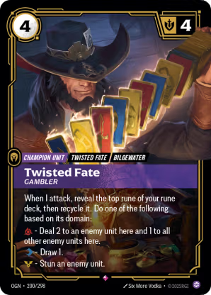 Riftbound Origins 200/298 Twisted Fate Gambler