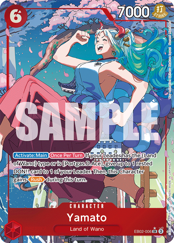 OPTCG Anime 25th Collection EB02-006 Yamato (SR) Alternate Art