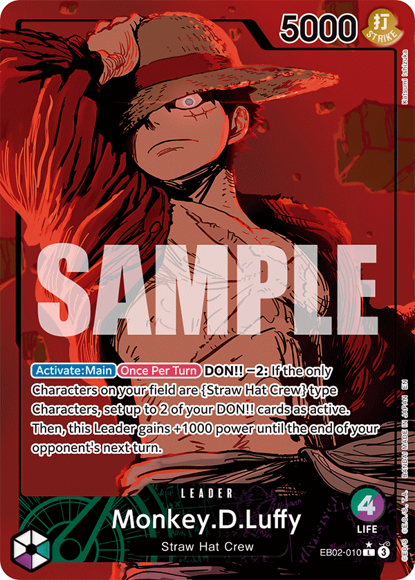 OPTCG Anime 25th Collection EB02-010 Monkey.D.Luffy (Leader) Alternate Art