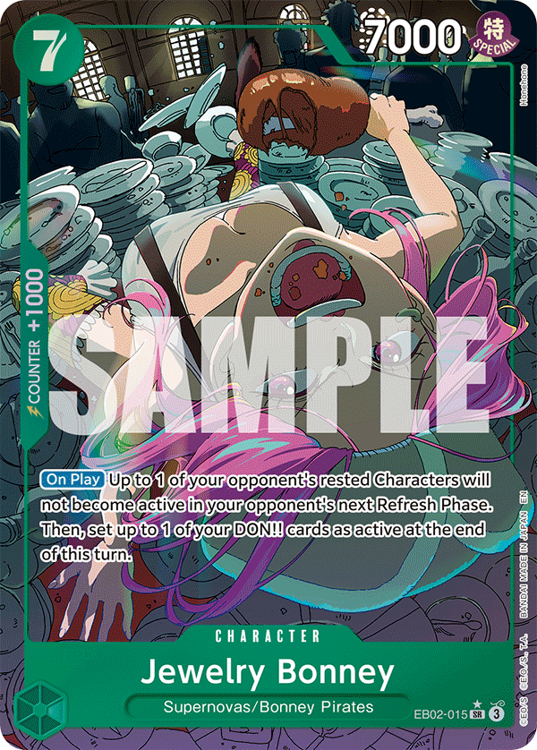 OPTCG Anime 25th Collection EB02-015 Jewelry Bonney (SR) Alternate Art