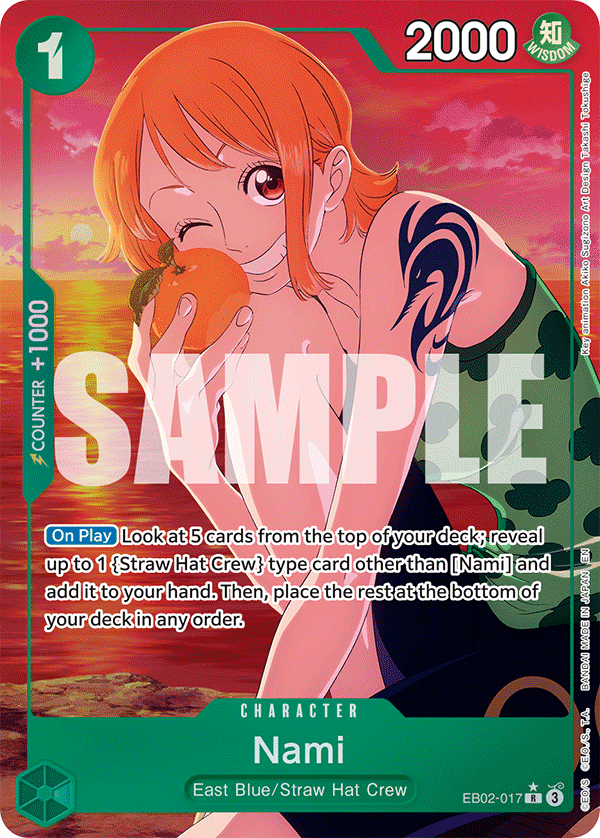 OPTCG Anime 25th Collection EB02-017 Nami Alternate Art