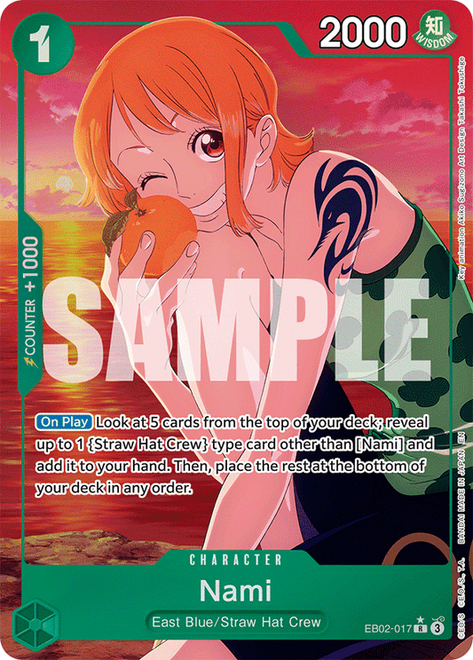 OPTCG Anime 25th Collection EB02-017 Nami Alternate Art
