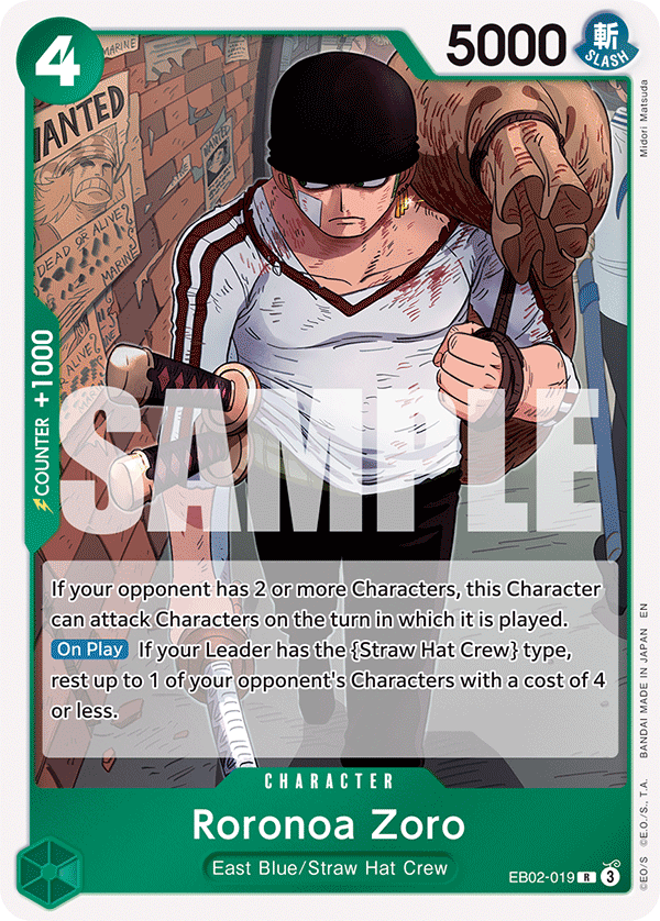 OPTCG Anime 25th Collection EB02-019 Roronoa Zoro