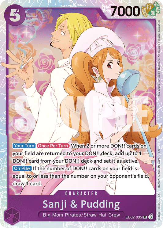 OPTCG Anime 25th Collection EB02-035 Sanji & Pudding (SR)