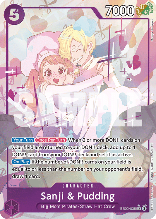 OPTCG Anime 25th Collection EB02-035 Sanji & Pudding (SR) Alternate Art