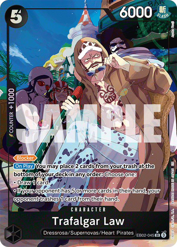 OPTCG Anime 25th Collection EB02-045 Trafalgar Law (SR) Alternate Art