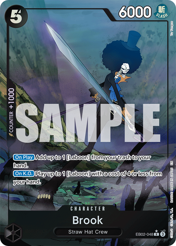 OPTCG Anime 25th Collection EB02-048 Brook Alternate Art