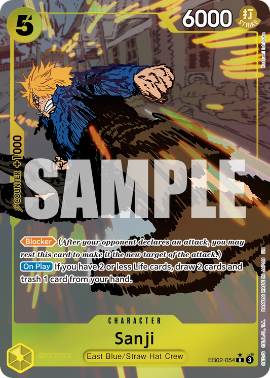 OPTCG Anime 25th Collection EB02-054 Sanji Alternate Art