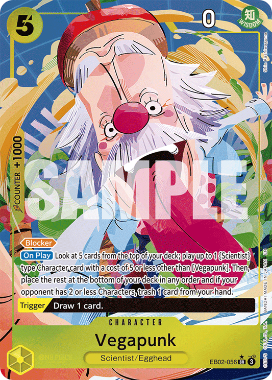 OPTCG Anime 25th Collection EB02-056 Vegapunk (SR) Alternate Art