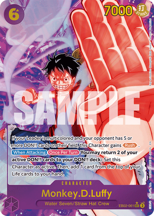 OPTCG Anime 25th Collection EB02-061 Monkey.D.Luffy (SEC) Alternate Art