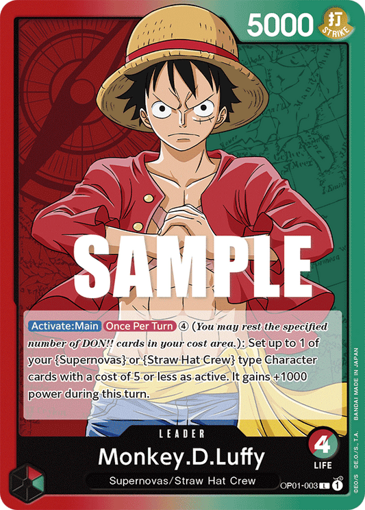 OPTCG Romance Dawn OP01-003 Monkey.D.Luffy (Leader)