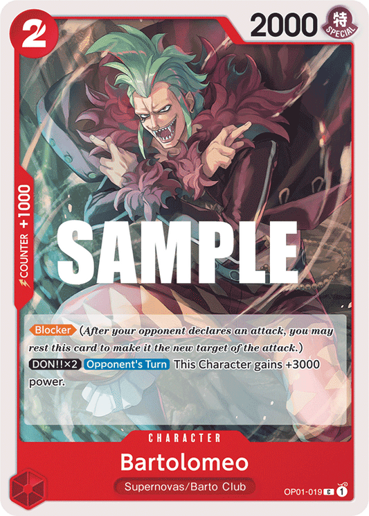 OPTCG Romance Dawn OP01-019 Bartolomeo