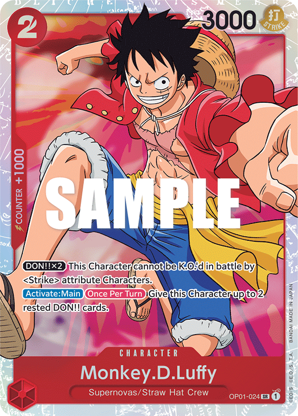 OPTCG Romance Dawn OP01-024 Monkey.D.Luffy (SR)