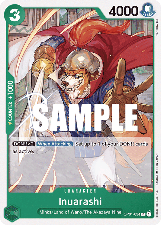 OPTCG Romance Dawn OP01-034 Inuarashi