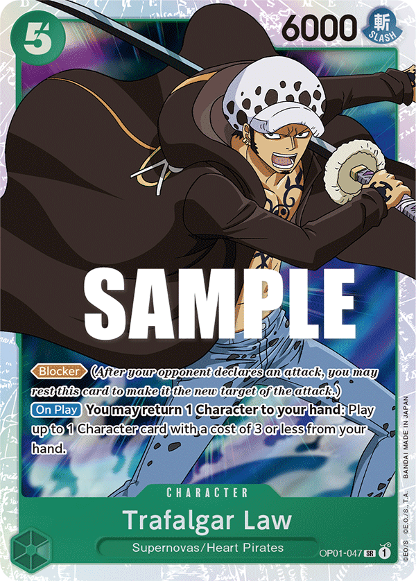 OPTCG Romance Dawn OP01-047 Trafalgar Law (SR)