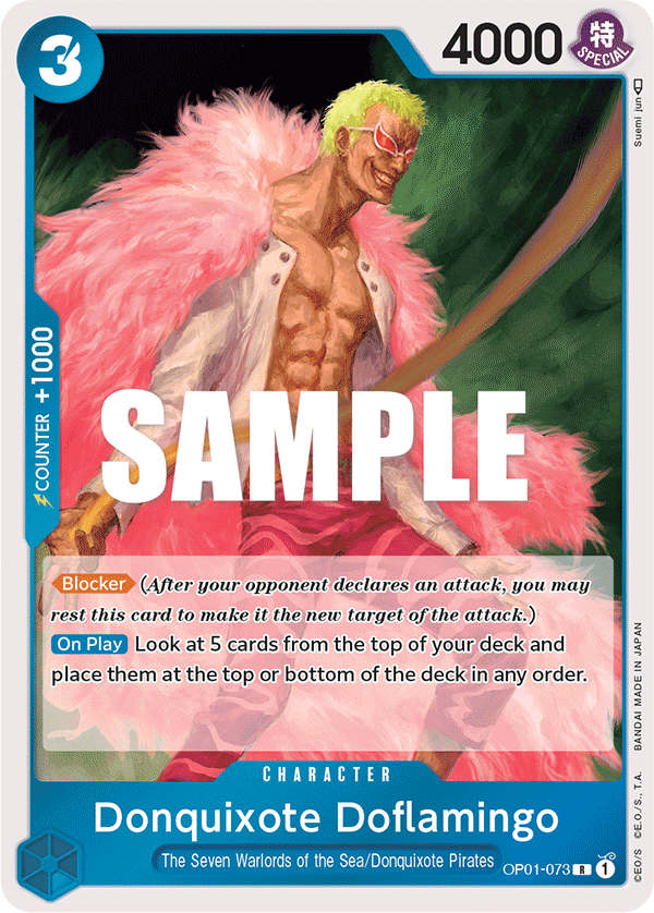 OPTCG Romance Dawn OP01-073 Donquixote Doflamingo