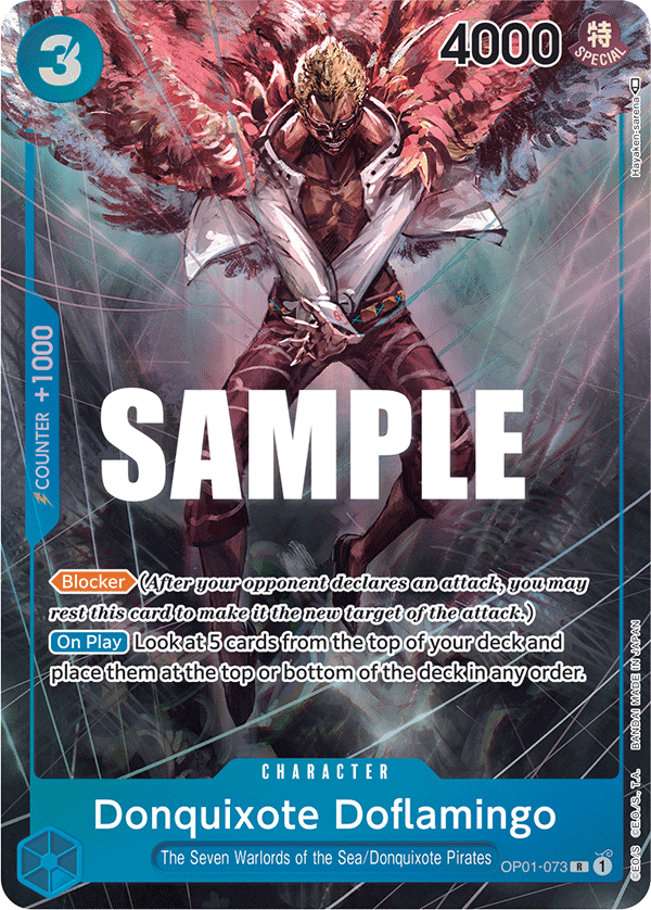 OPTCG Romance Dawn OP01-073 Donquixote Doflamingo Alternate Art