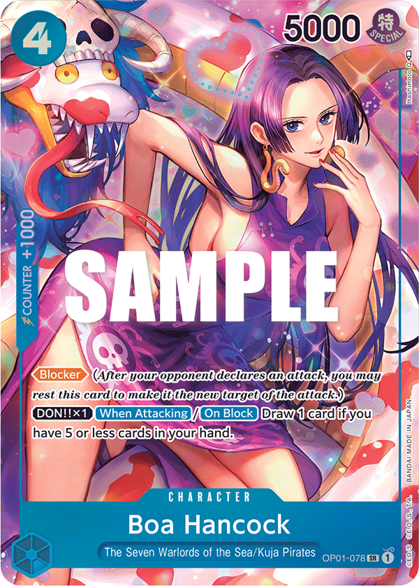 OPTCG Romance Dawn OP01-078 Boa Hancock (SR) Alternate Art