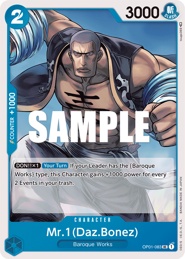 OPTCG Romance Dawn OP01-083 Mr.1 (Daz.Bonez)