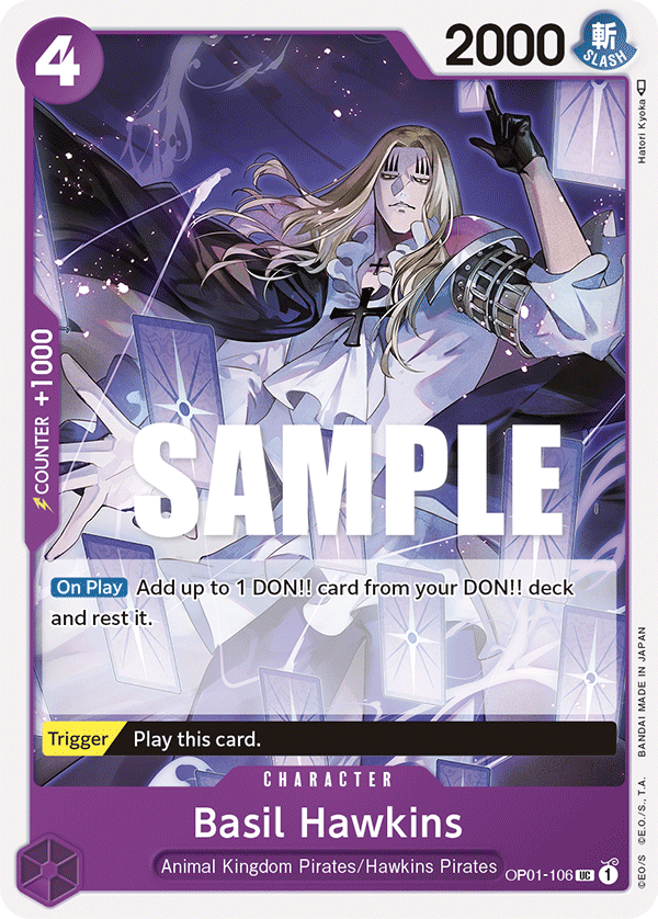 OPTCG Romance Dawn OP01-106 Basil Hawkins