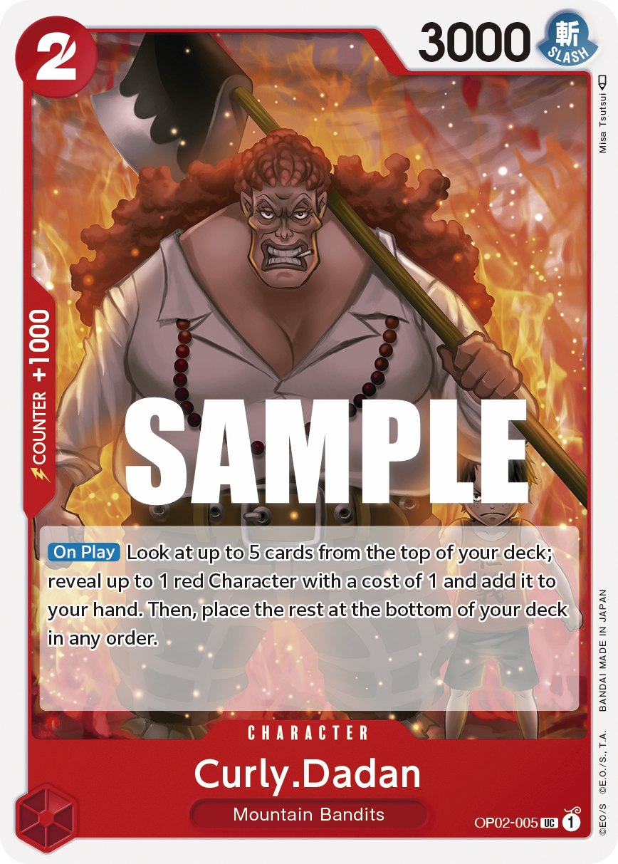 OPTCG Paramount War OP02-005 Curly.Dadan