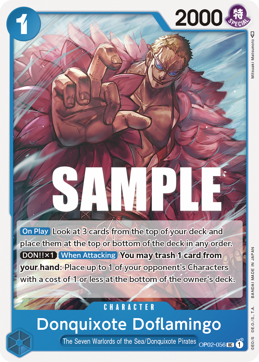 OPTCG Paramount War OP02-056 Donquixote Doflamingo