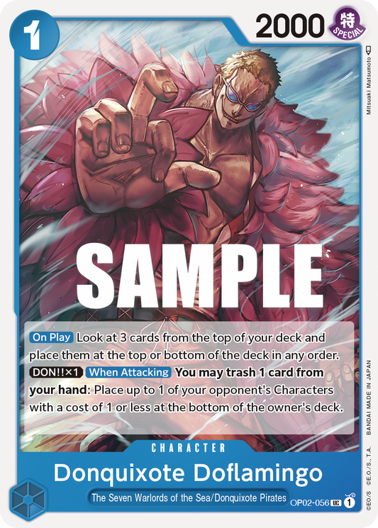 OPTCG Paramount War OP02-056 Donquixote Doflamingo