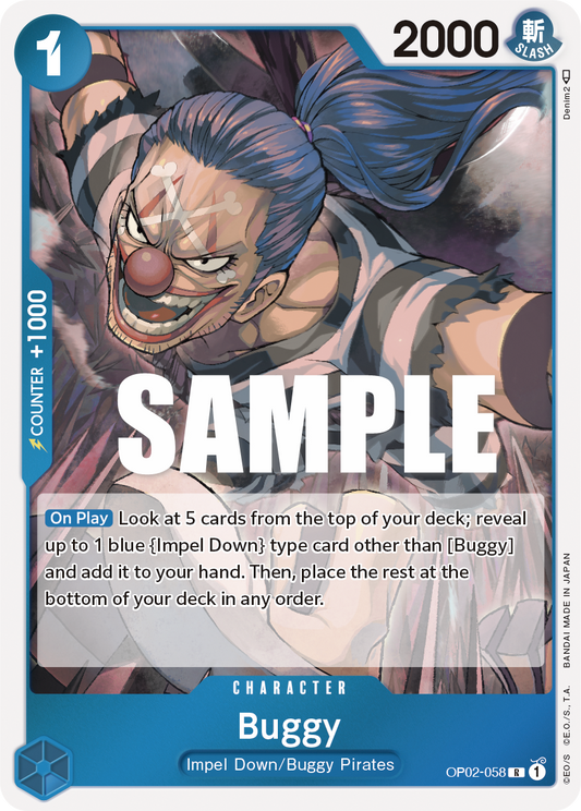 OPTCG Paramount War OP02-058 Buggy