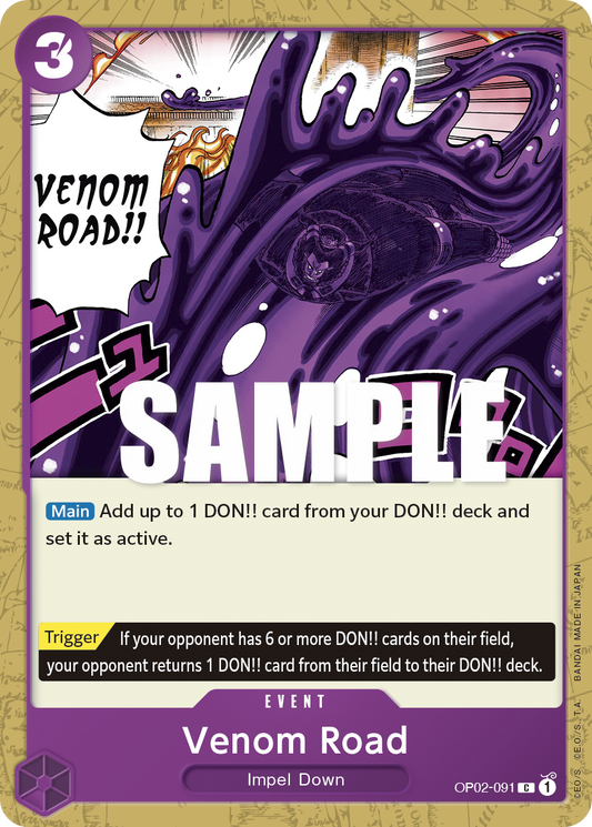 OPTCG Paramount War OP02-091 Venom Road