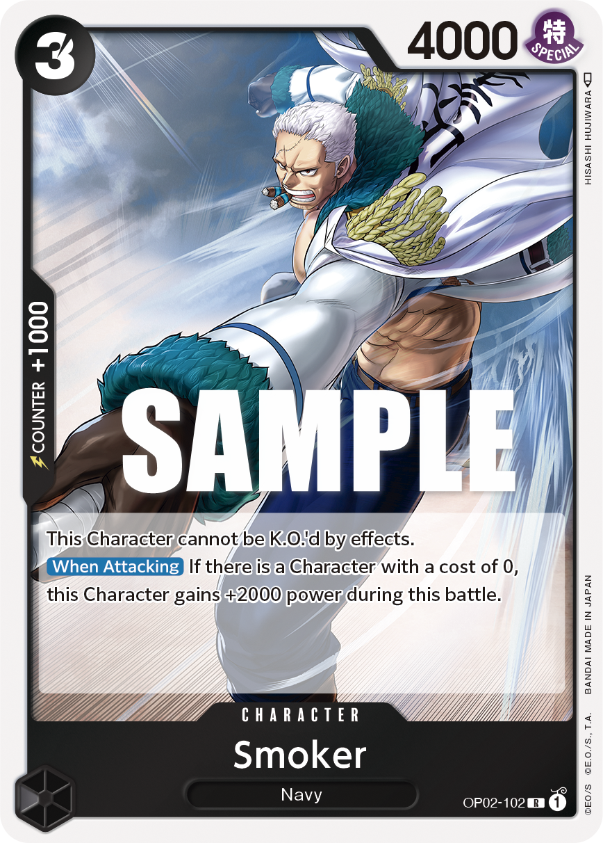 OPTCG Paramount War OP02-102 Smoker