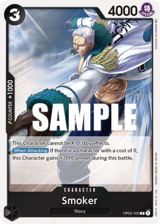 OPTCG Paramount War OP02-102 Smoker