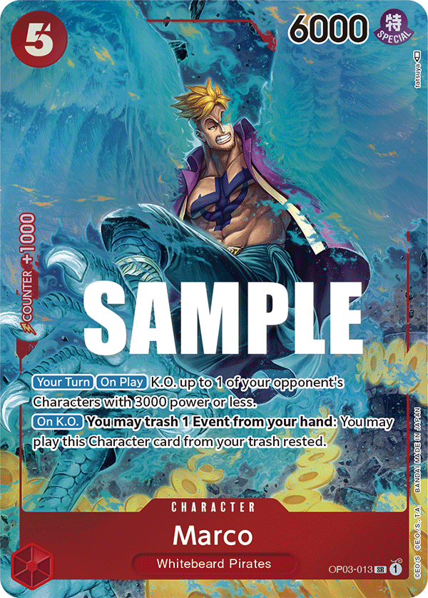 OPTCG Pillars of Strength OP03-013 Marco (SR) Alternate Art