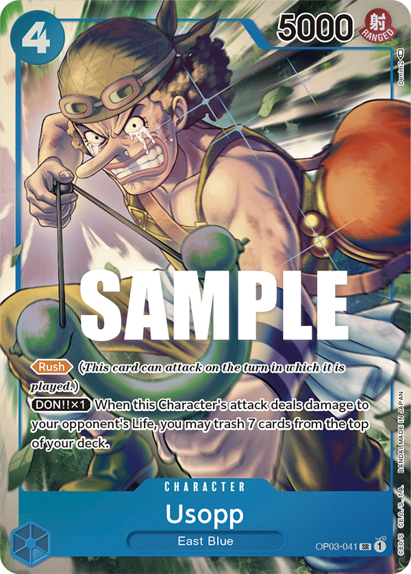 OPTCG Pillars of Strength OP03-041 Usopp (SR) Alternate Art