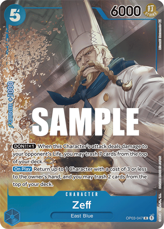 OPTCG Pillars of Strength OP03-047 Zeff Alternate Art