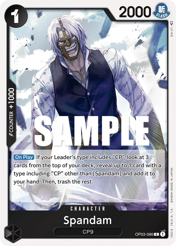 OPTCG Pillars of Strength OP03-086 Spandam