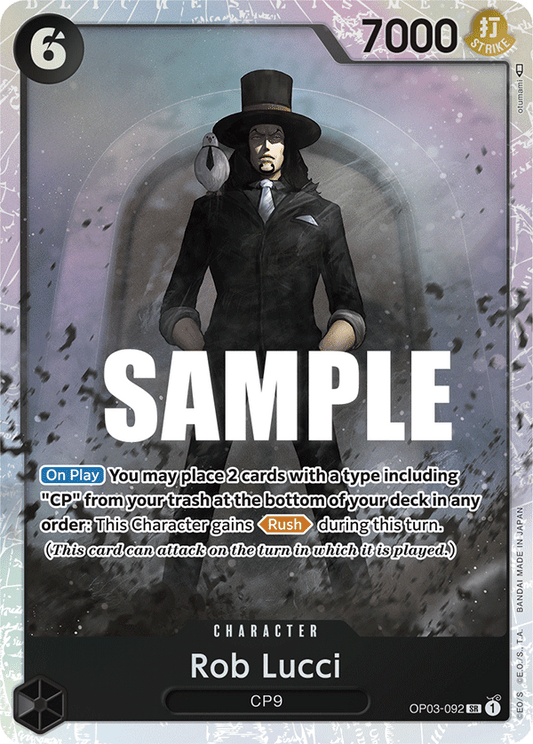 OPTCG Pillars of Strength OP03-092 Rob Lucci (SR)