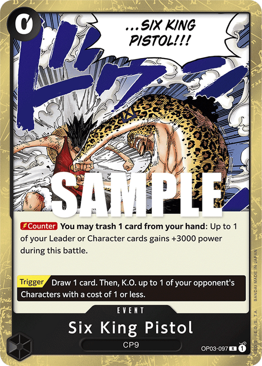 OPTCG Pillars of Strength OP03-097 Six King Pistol