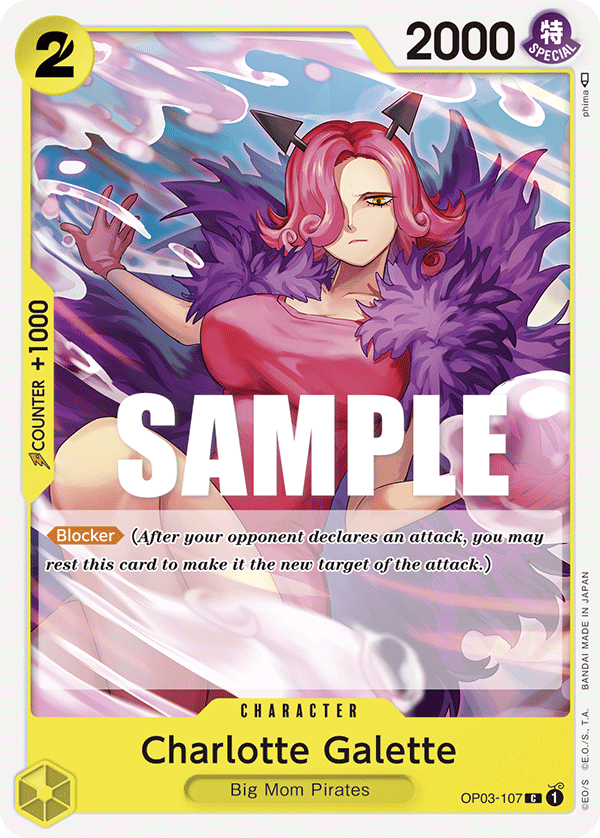 OPTCG Pillars of Strength OP03-107 Charlotte Galette